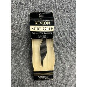 Vintage Revlon Sure Grip Slant Tip Tweezer Easy Grip Made in USA 🇺🇸 New